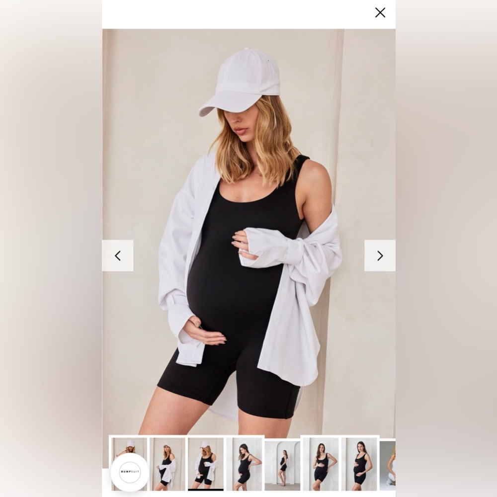 Sleeveless Black Maternity Romper